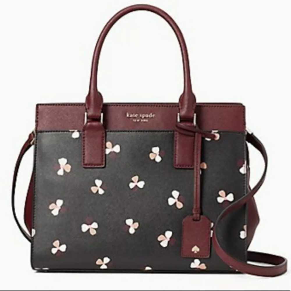 Kate Spade Bag Cameron Medium Satchel dusk buds - Picture 3 of 8